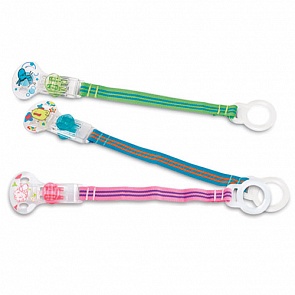 Клипса-держатель для соски-пустышки, несколько цветов (Nuby, ID5999)